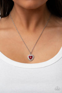 Taken with Twinkle - Red Necklace Heart