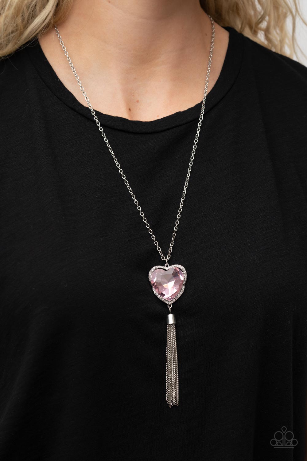 Finding My Forever - Pink Necklace Heart