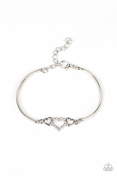 Cupids Confessions - White Bracelet Heart