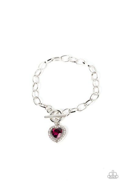 Till DAZZLE Do Us Part - Pink Bracelet Heart