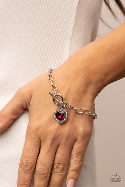 Till DAZZLE Do Us Part - Pink Bracelet Heart