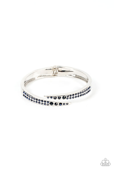 Sideswiping Shimmer - Blue Bracelet