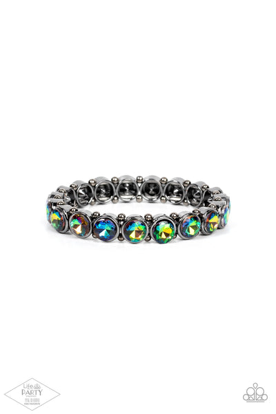 Sugar-Coated Sparkle - Multi Oil Spill Bracelet