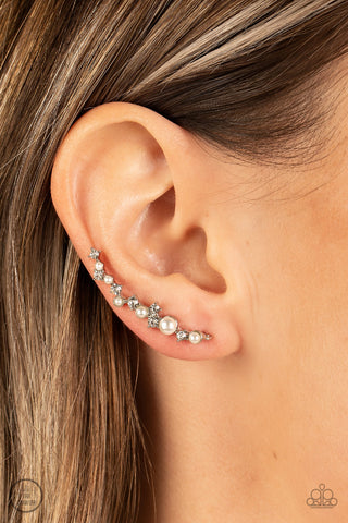 Couture Crawl - White Earrings