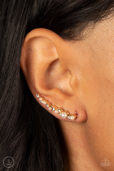 Couture Crawl - Gold Earrings Ear crawlers