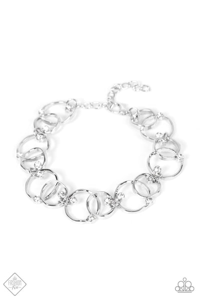 The Universe Revolves Around Me - White Bracelet Fashion Fix March 2022