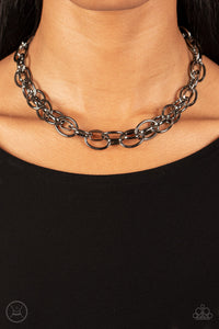 Tough Crowd - Black Gunmetal Necklace