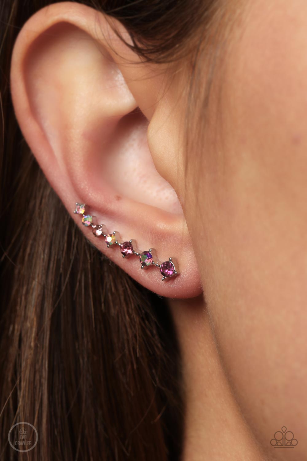 STARLIGHT Show - Pink Earrings Ear Crawlers