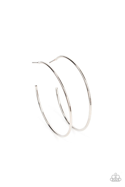 Can I Get a HOOP HOOP - Silver Earrings Hoops