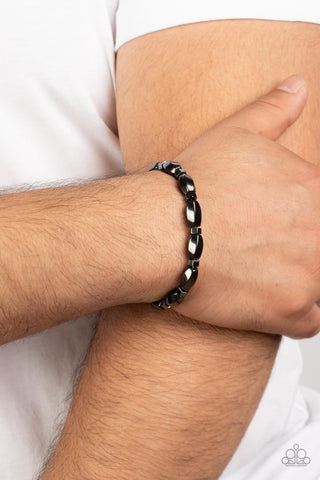 Magnetic Mantra - Black Gunmetal Urban Bracelet