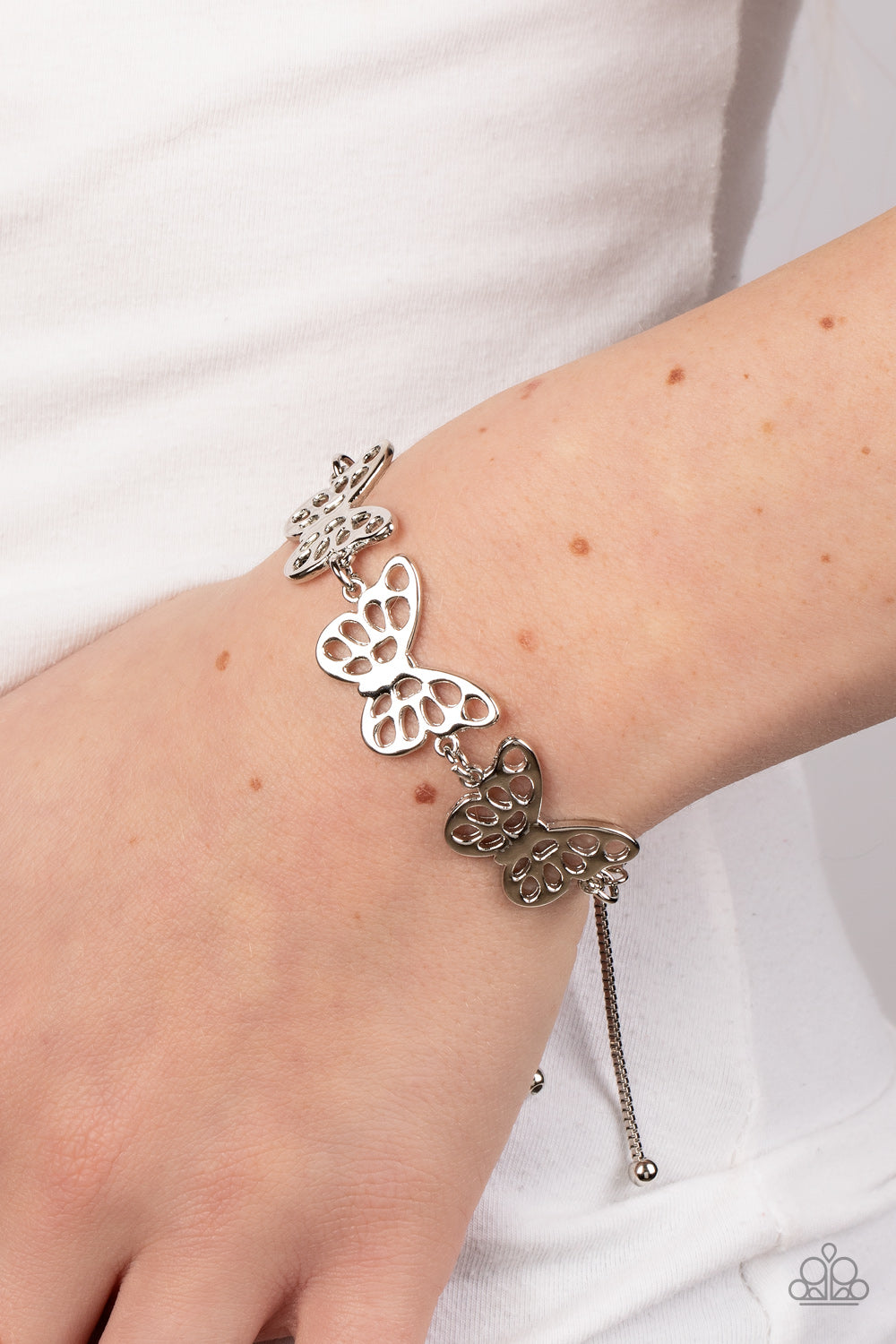 Put a WING on It - Silver Bracelet Butterfly