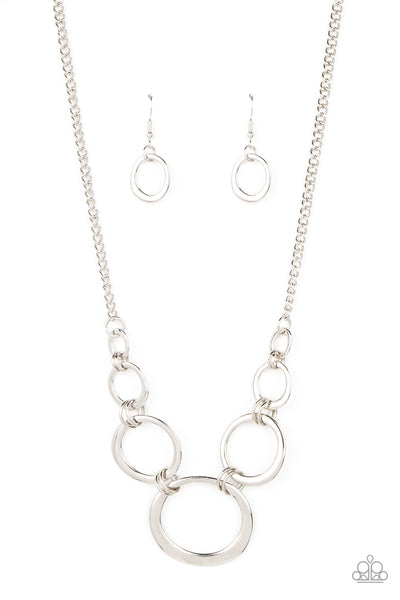 Short Circuit - Silver Necklace