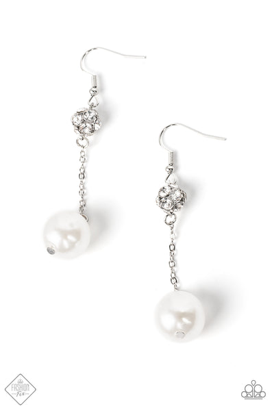 Nautical Nostalgia - White Earrings Fashion Fix April 2022