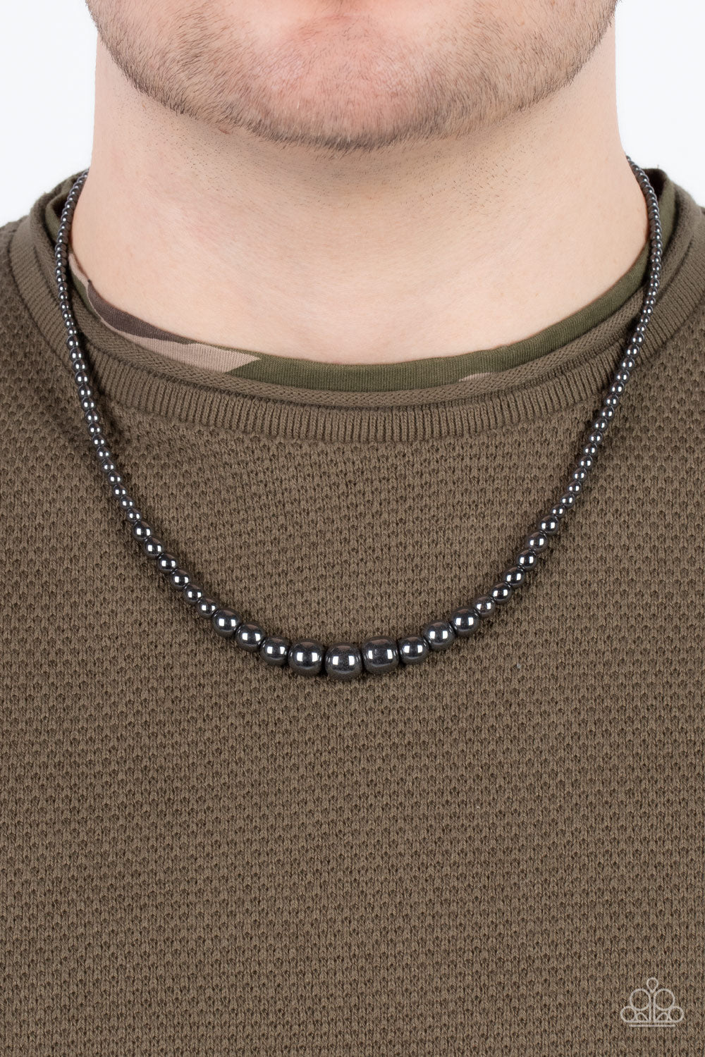 Beg, Borrow, or STEEL - Black Gunmetal Urban Men Collection Necklace