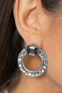 Smoldering Scintillation - Silver Earrings Fashion Fix April 2022