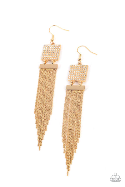 Dramatically Deco - Gold Earrings LOP 3/2022