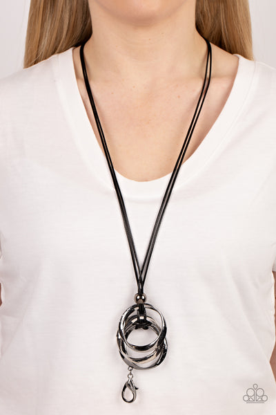 Harmonious Hardware - Black Lanyard