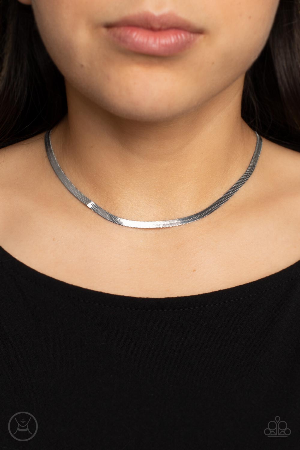 In No Time Flat - Silver Necklace Choker