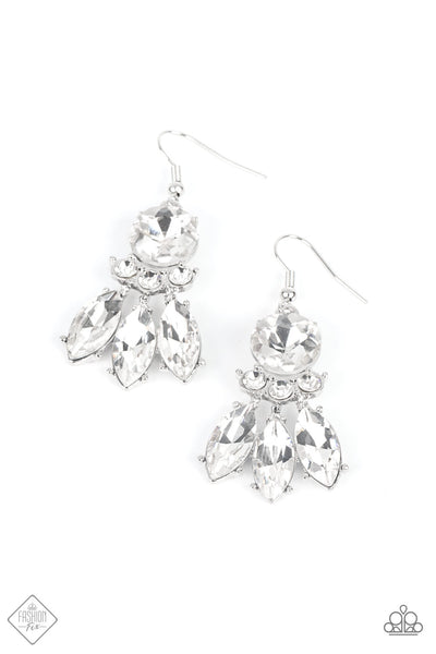 To Have and to SPARKLE - White Earrings Fashion Fix May 2022