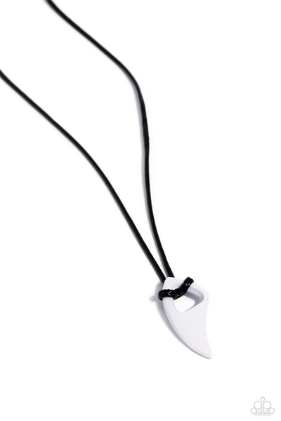 Summer Shark - White Urban Necklace