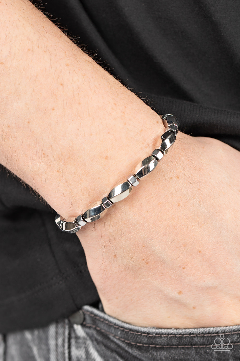 Magnetic Mantra - Silver Urban Bracelet