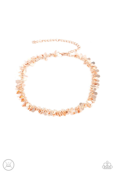 Surreal Shimmer - Gold Choker Necklace