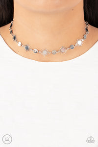 Astro Goddess - Silver Necklace Choker