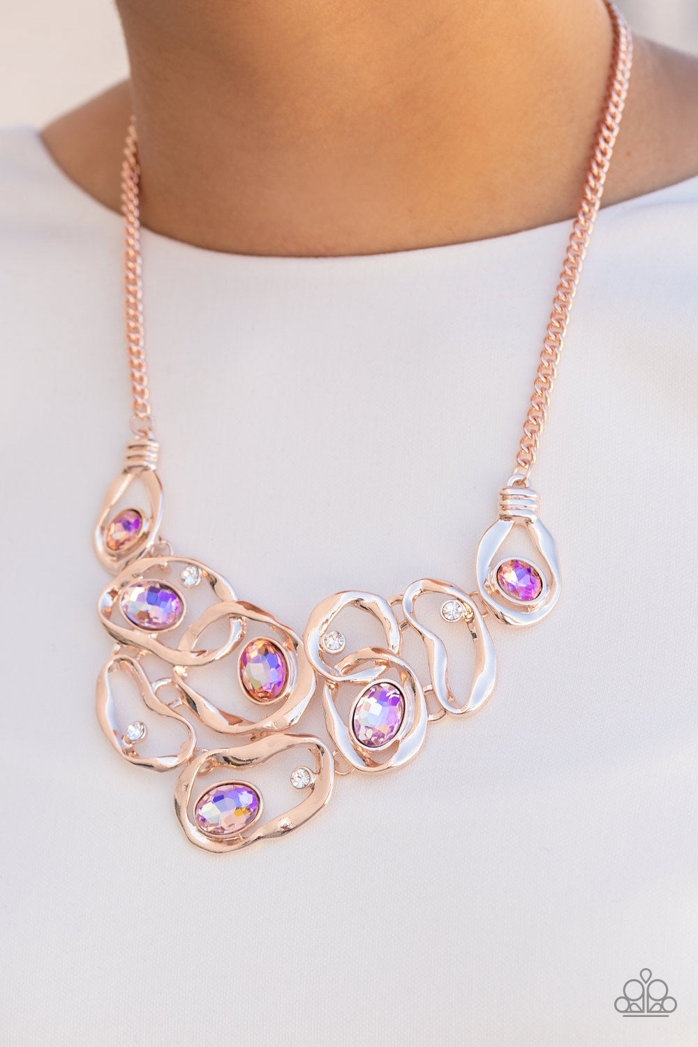 Warp Speed - Rose Gold Necklace LOP July 2022