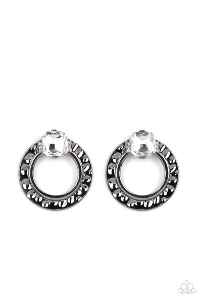 Smoldering Scintillation - Black Gunmetal Earrings