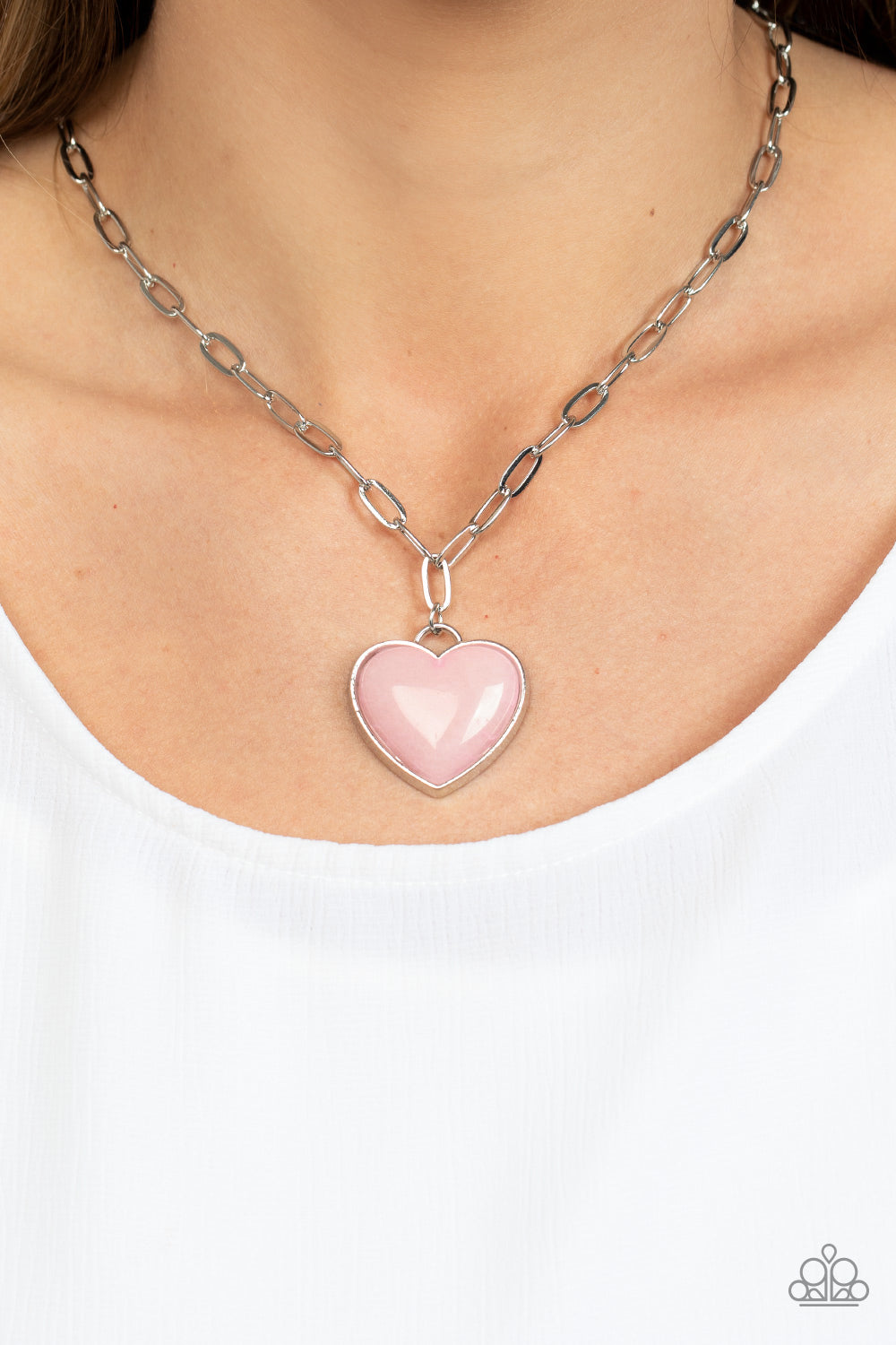 Everlasting Endearment - Pink Necklace