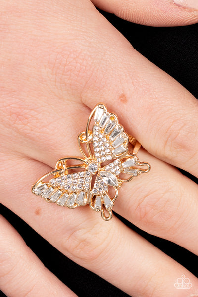 Fearless Flutter - Gold Ring Butterfly