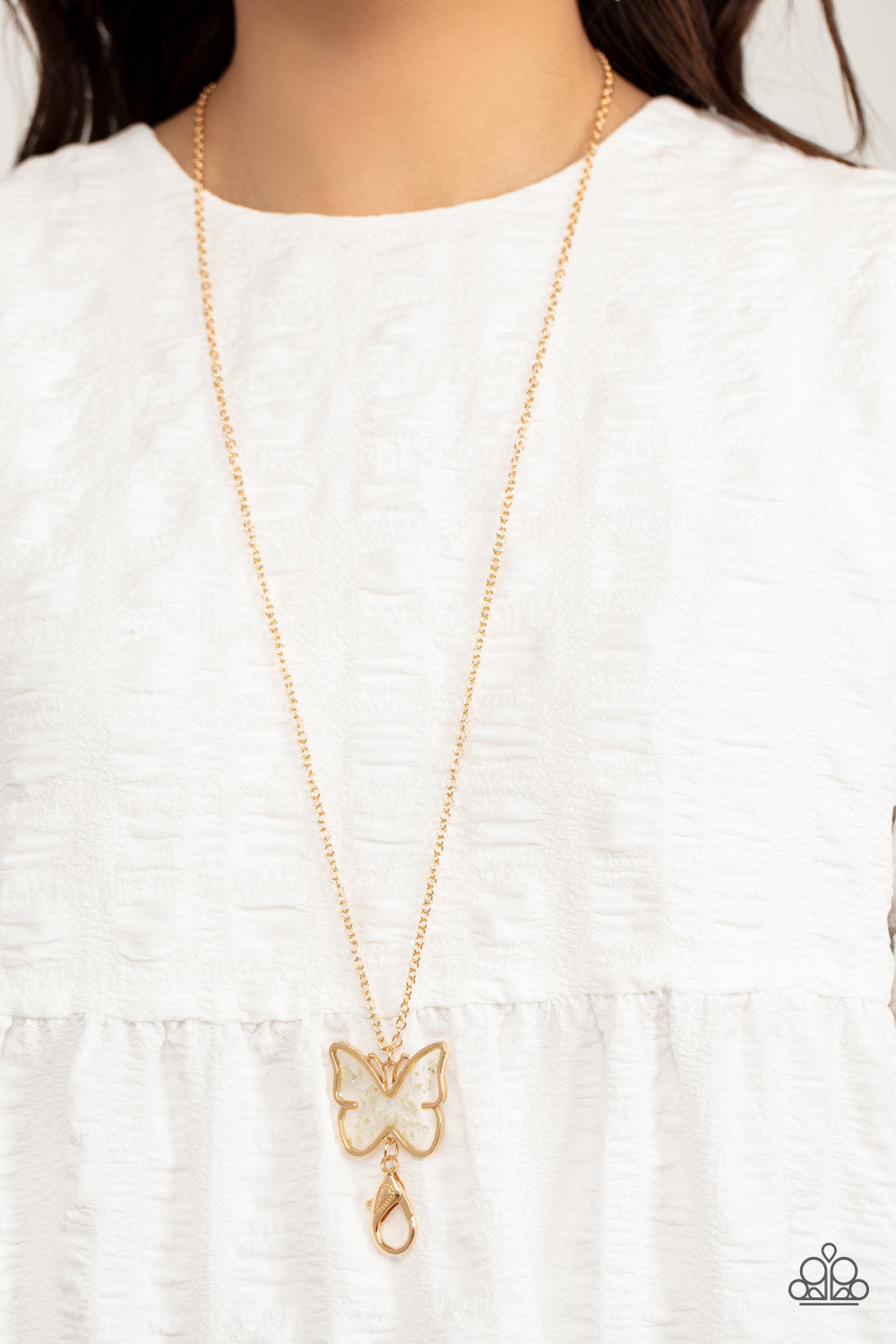 Gives Me Butterflies - Gold Butterfly Lanyard