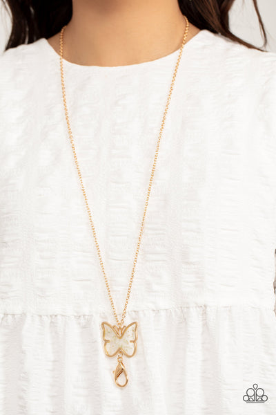 Gives Me Butterflies - Gold Butterfly Lanyard