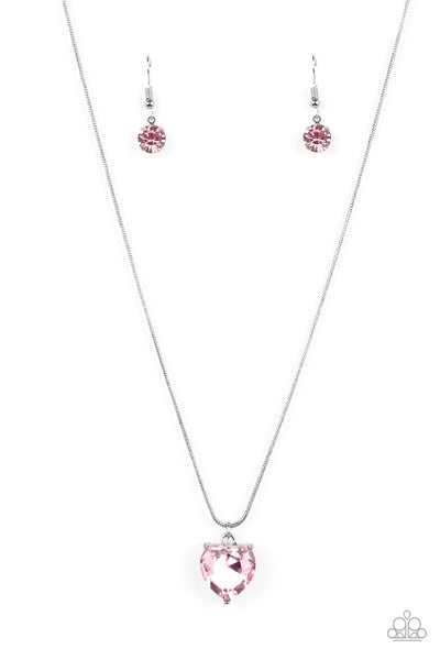 Smitten with Style - Pink Heart Necklace