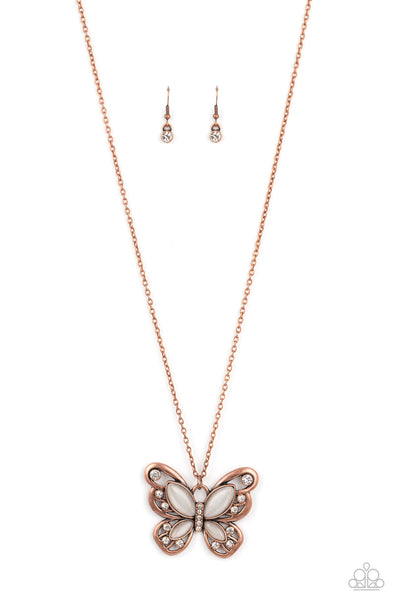 Wings Of Whimsy - Copper Necklace Butterfly