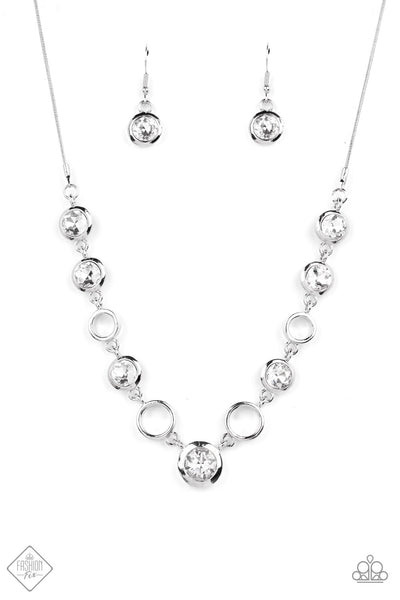 Elegantly Elite - White Necklace Fashion Fix 11/2022