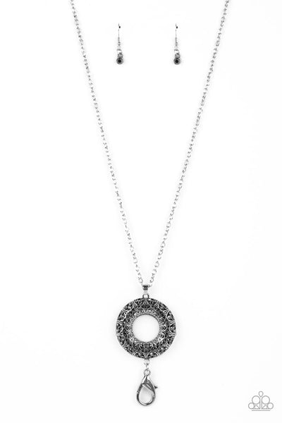 Wintry Wreath - Silver Lanyard