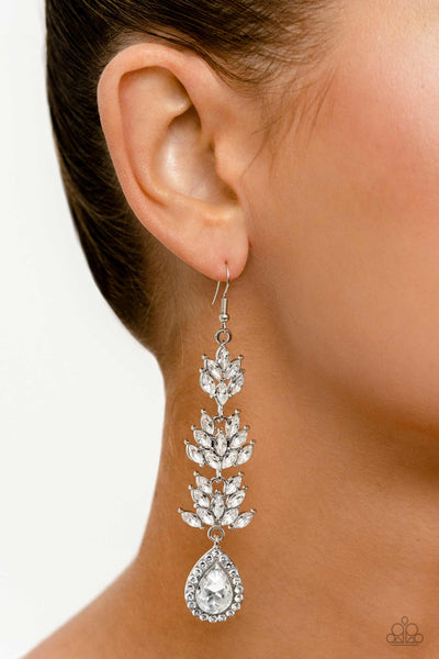 Water Lily Whimsy - White Earring LOP 02/2023