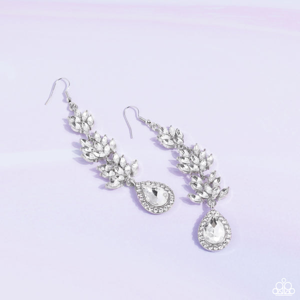 Water Lily Whimsy - White Earring LOP 02/2023