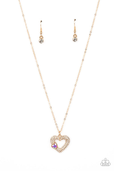 Bedazzled Bliss - Multi Necklace Heart