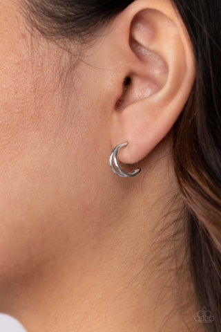 Charming Crescents - Silver Earring