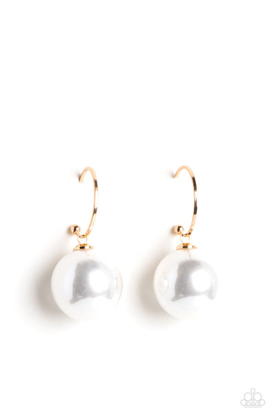 PEARL of My Eye - Gold Earrings