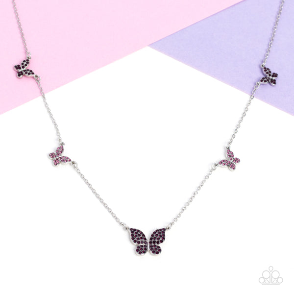 FAIRY Special - Purple Necklace Butterfly