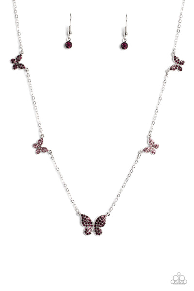 FAIRY Special - Purple Necklace Butterfly