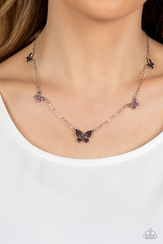 FAIRY Special - Purple Necklace Butterfly