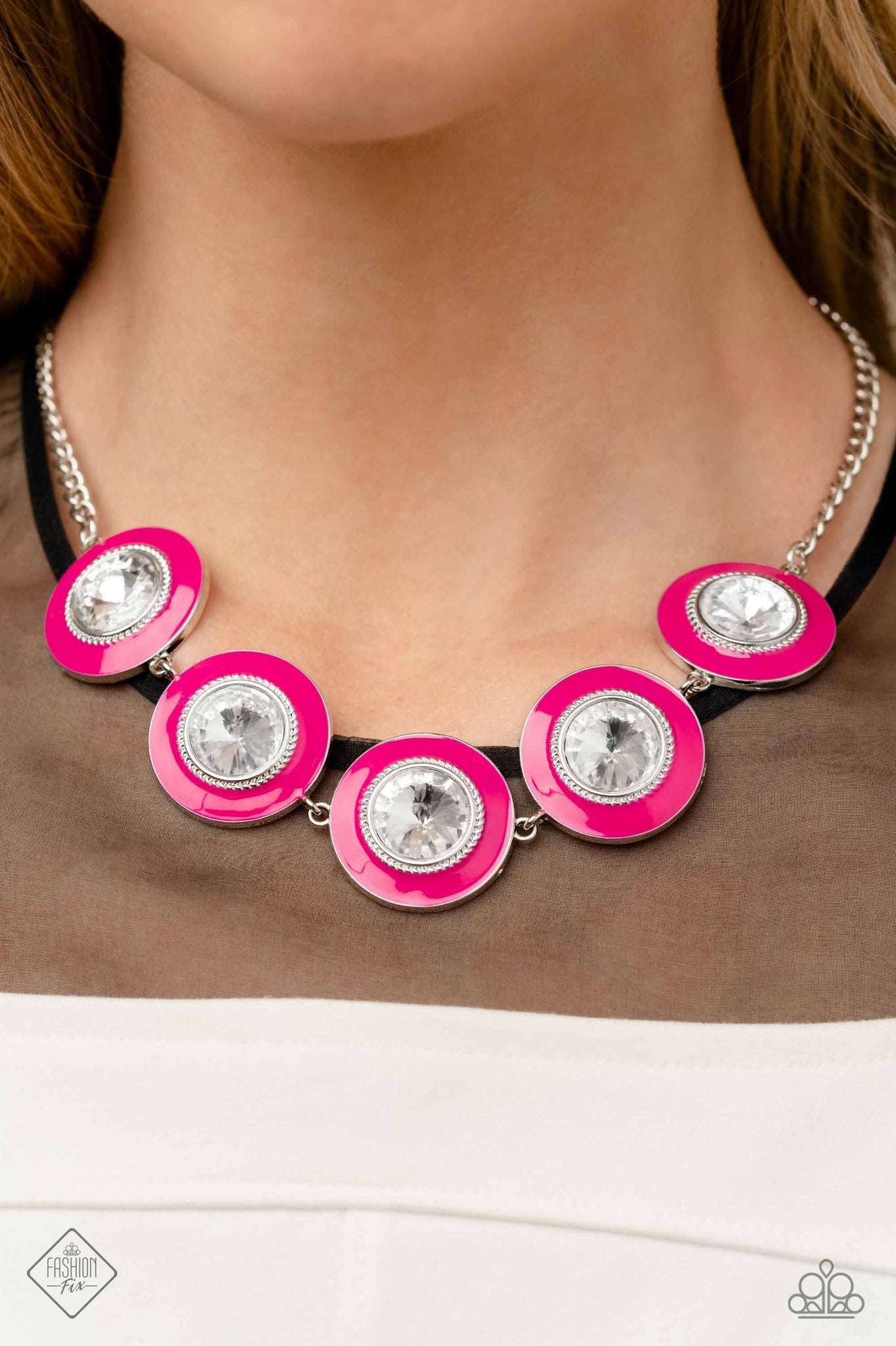 Feminine Flair - Pink Necklace Fashion Fix 01/2023