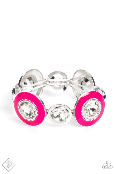 Lustrous Lass - Pink Bracelet Fashion Fix 01/2023