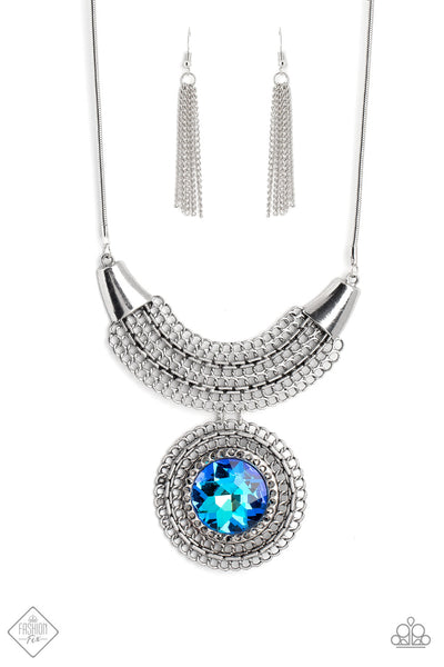 Excalibur Extravagance - Blue Necklace Fashion Fix 12/2022