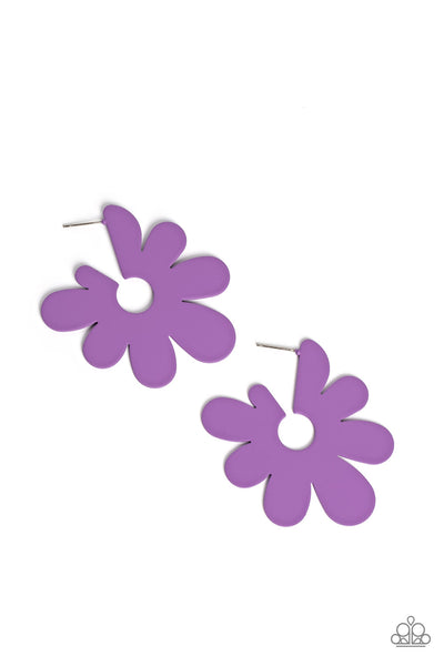 Flower Power Fantasy - Purple Earring EMP 2023