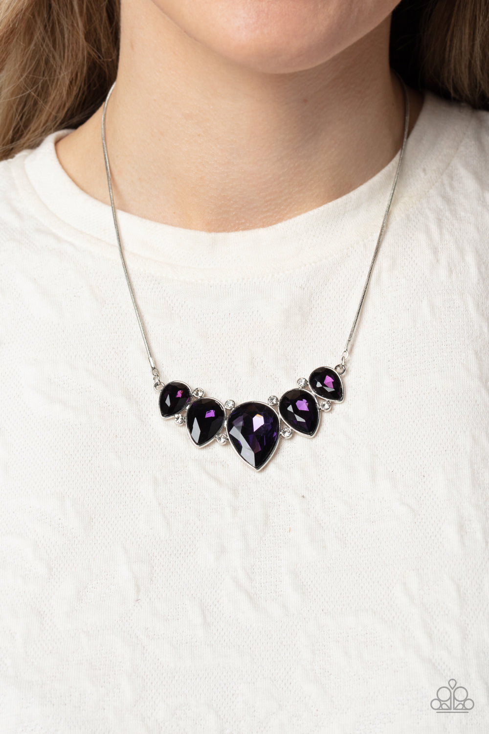 Regally Refined - Purple Necklace